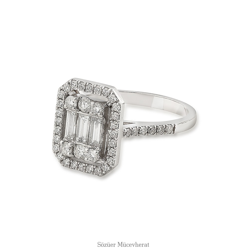 0,22 Ct Baget Pırlanta