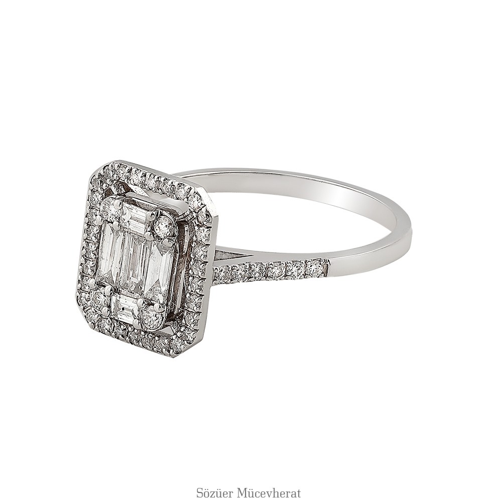 0,78 Ct Baget Pırlanta