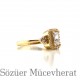 Yanı Taşlı Baget Altın Yüzük