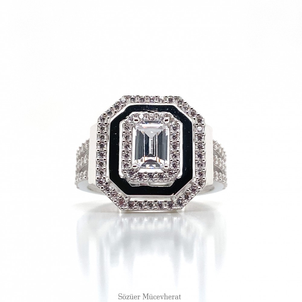 Çift Şeritli Baget Altın Yüzük