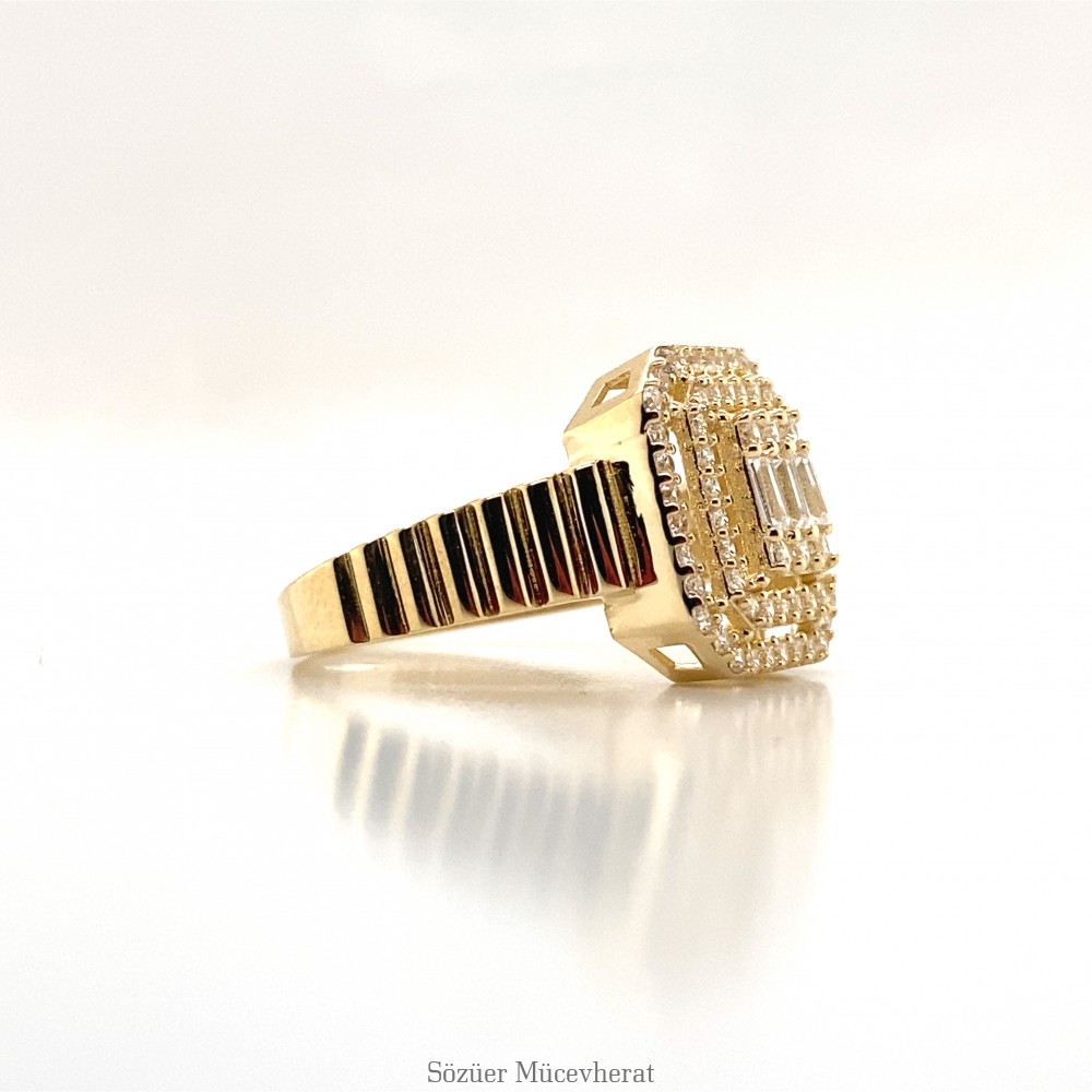 Fantezi Baget Altın Yüzük