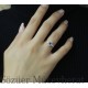 Yanı Pırlanta Taşlı Blue Topaz Yüzük
