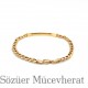 Gurmet Zincirli Künye Altın Bileklik