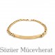 Gurmet Zincirli Künye Altın Bileklik