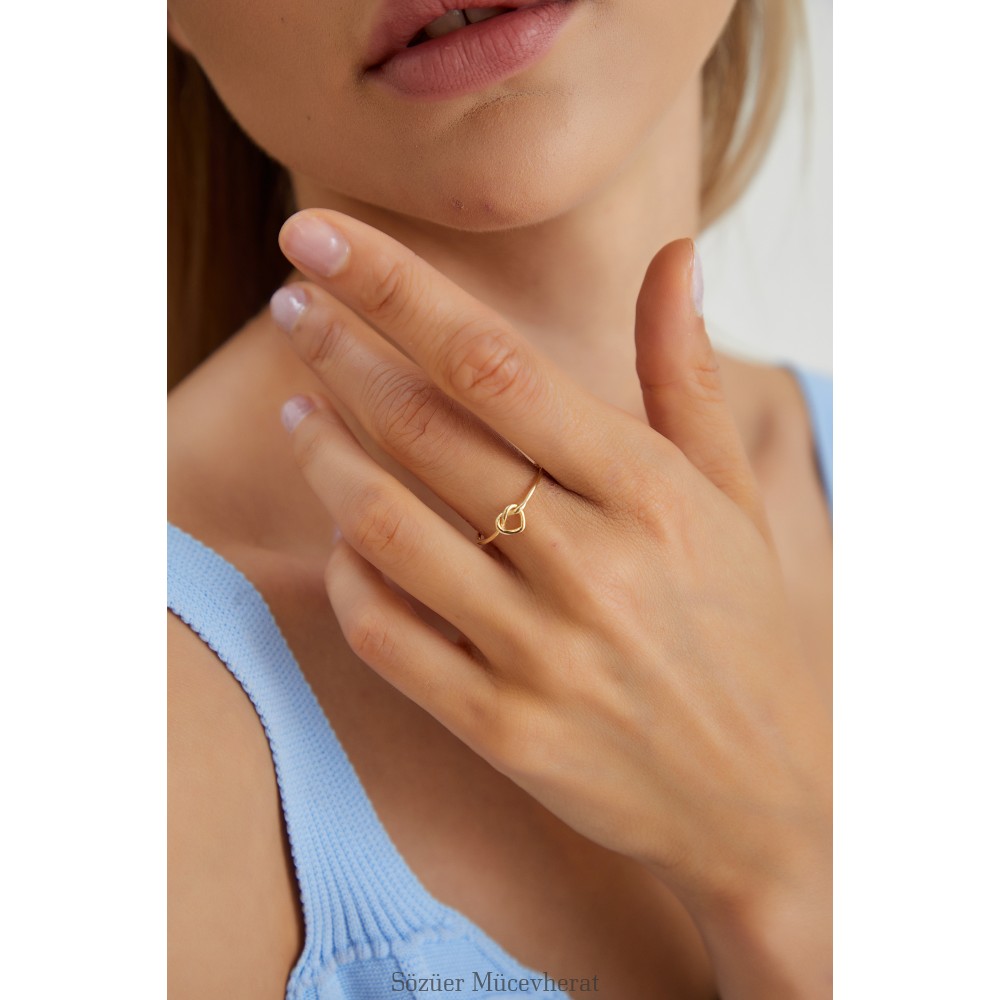 KALP DÜĞÜMÜ ALTIN YÜZÜK