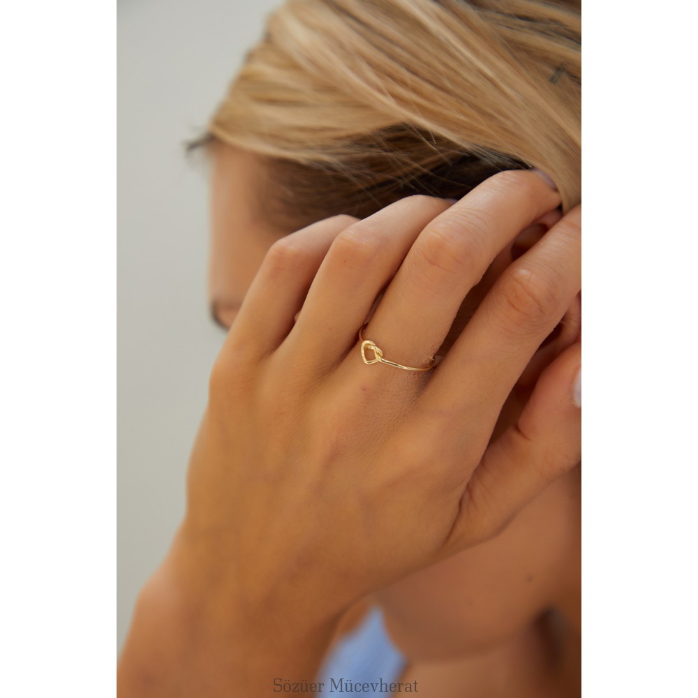 KALP DÜĞÜMÜ ALTIN YÜZÜK