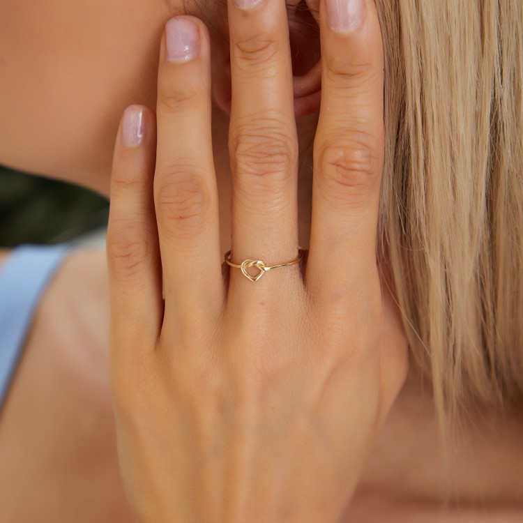 KALP DÜĞÜMÜ ALTIN YÜZÜK