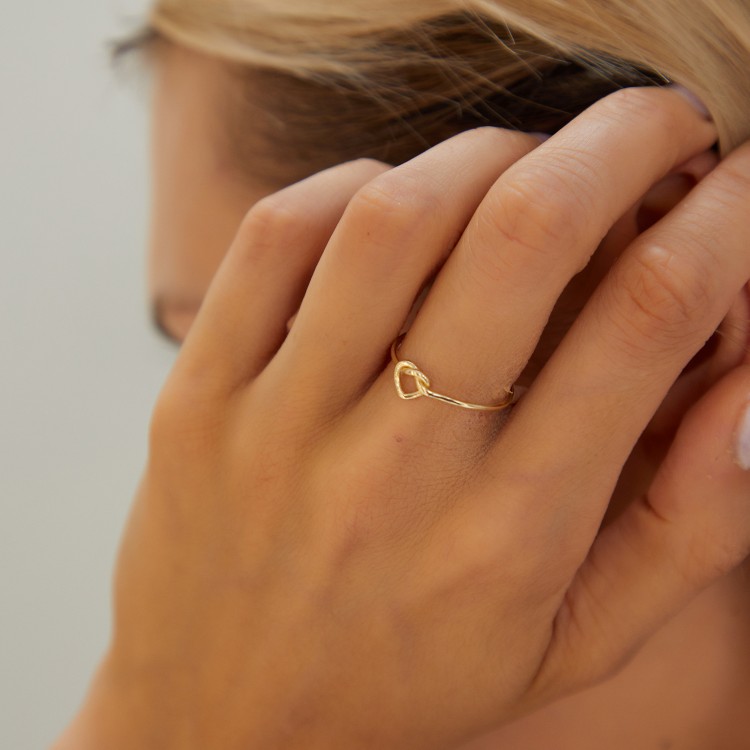 KALP DÜĞÜMÜ ALTIN YÜZÜK