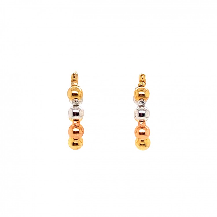 Altın Toplu Halka Altın Küpe