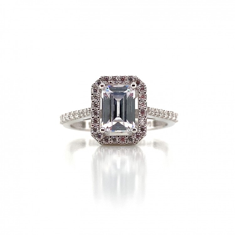 Yanı Taşlı Baget Altın Yüzük