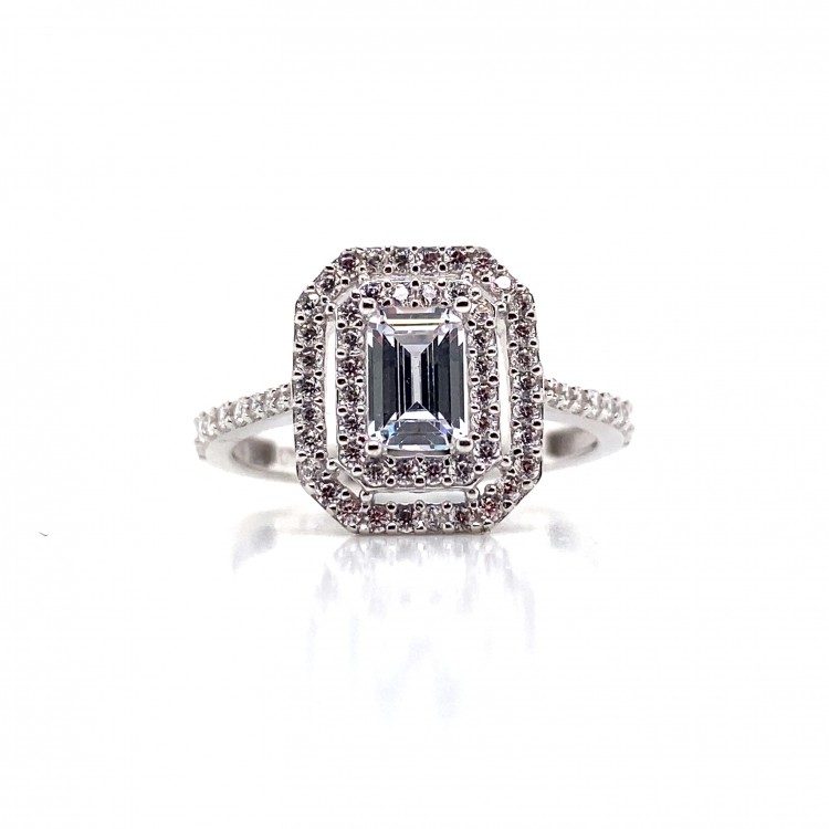 Yanı Taşlı Baget Altın Yüzük